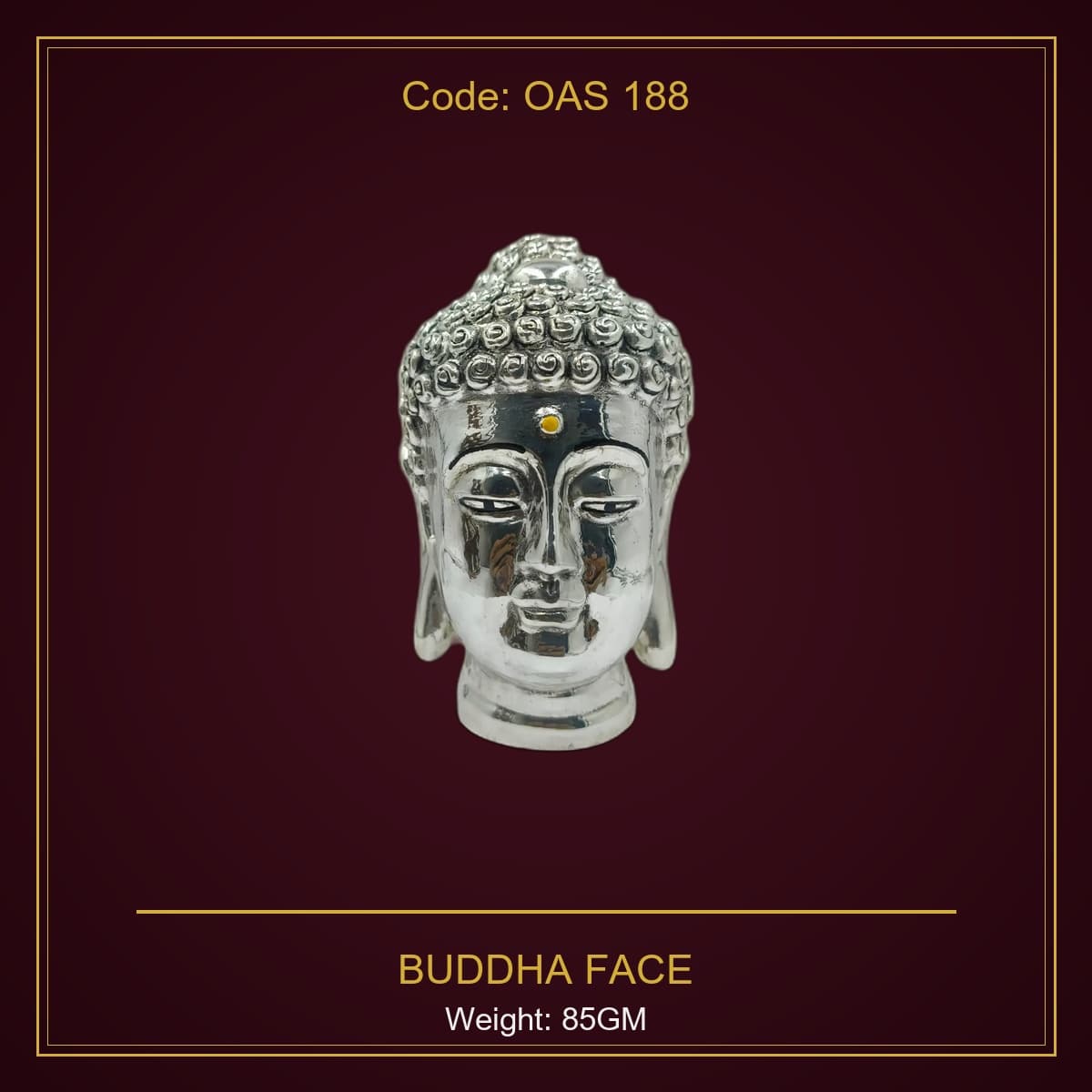 999 Silver Buddha Face