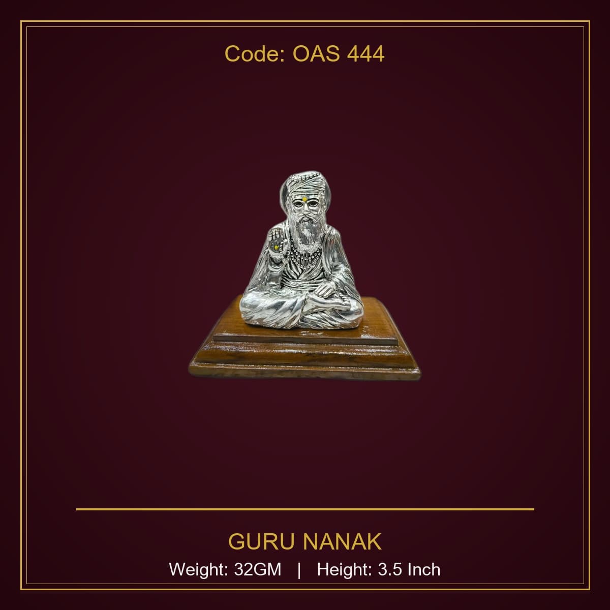 999 Silver Guru Nanak