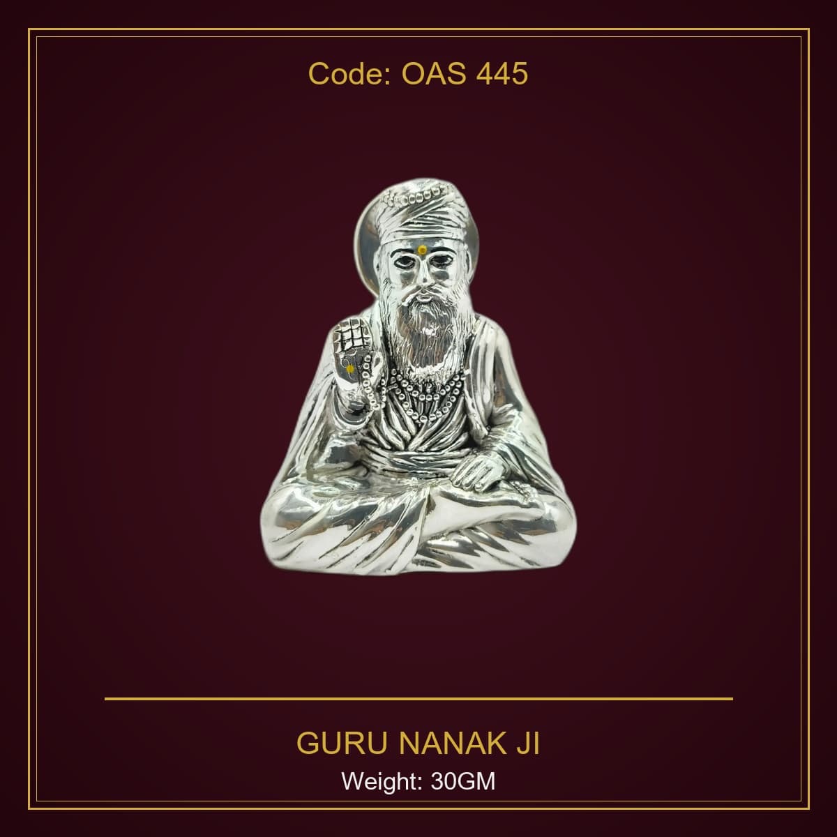 999 Silver Guru Nanak Ji