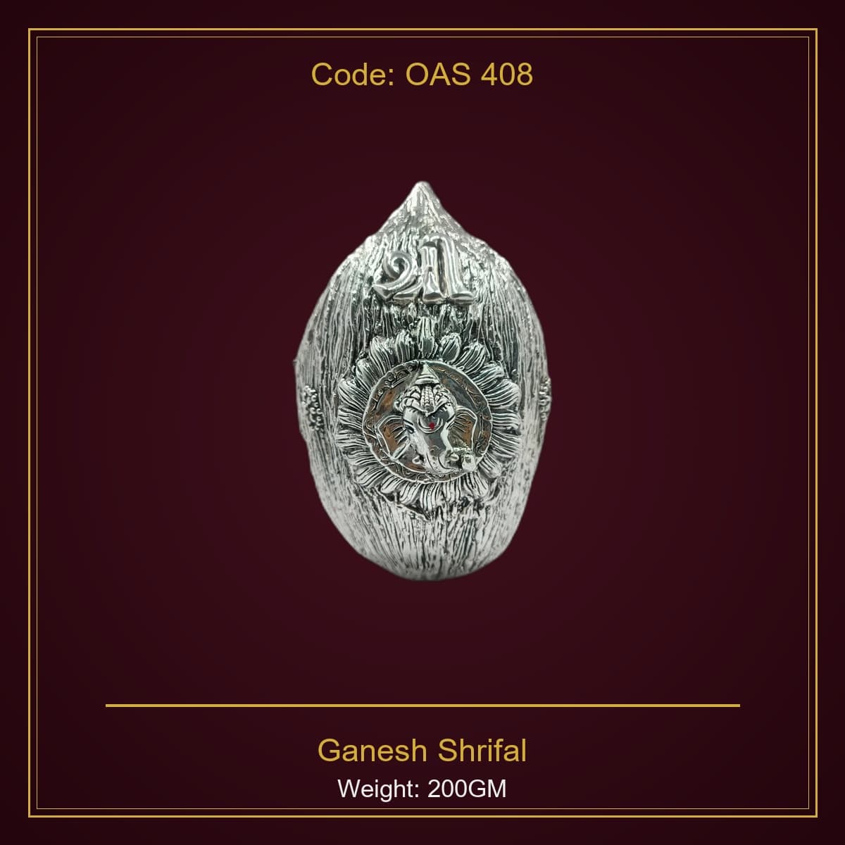 999 Silver Ganesh Shrifal