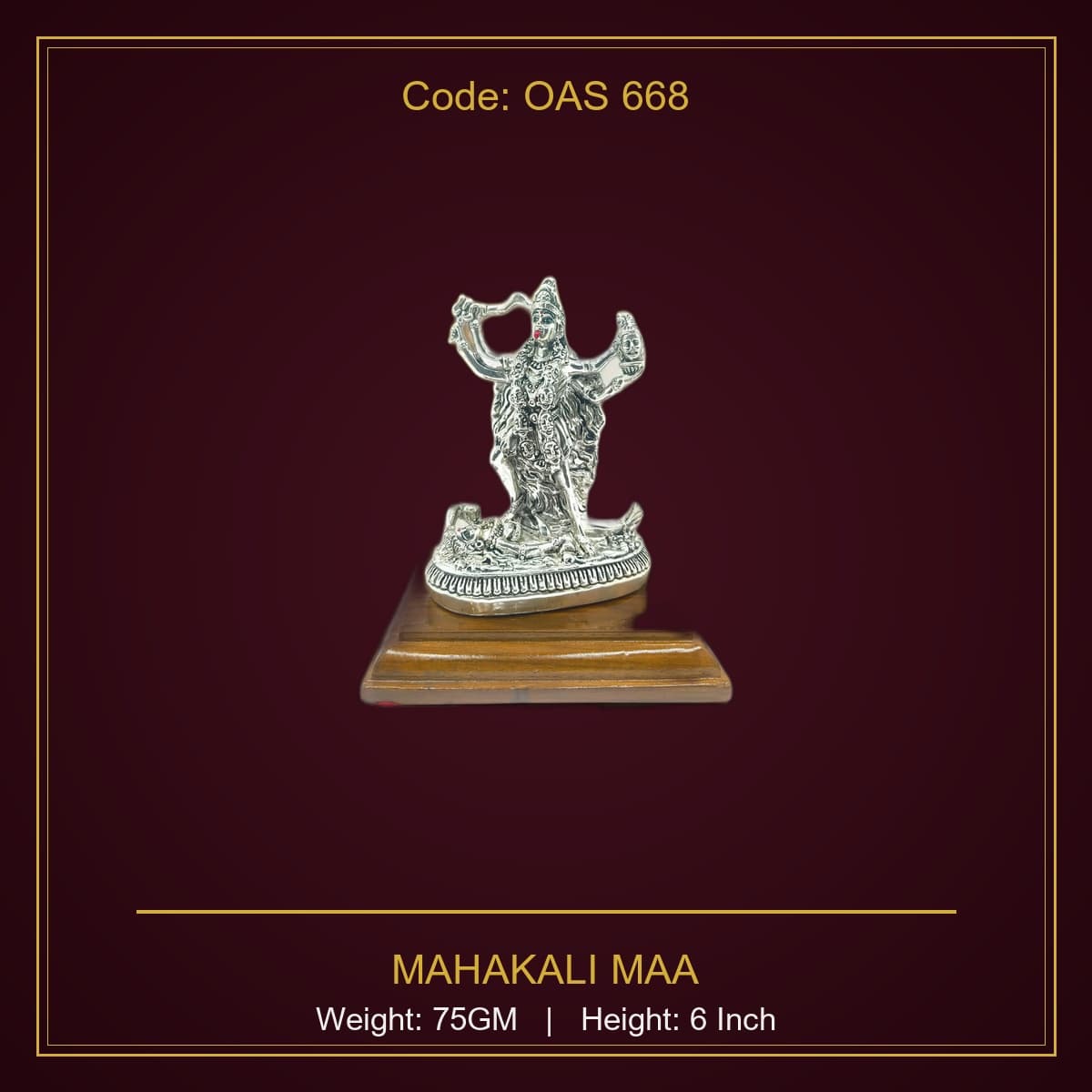 999 Silver Mahakali Maa
