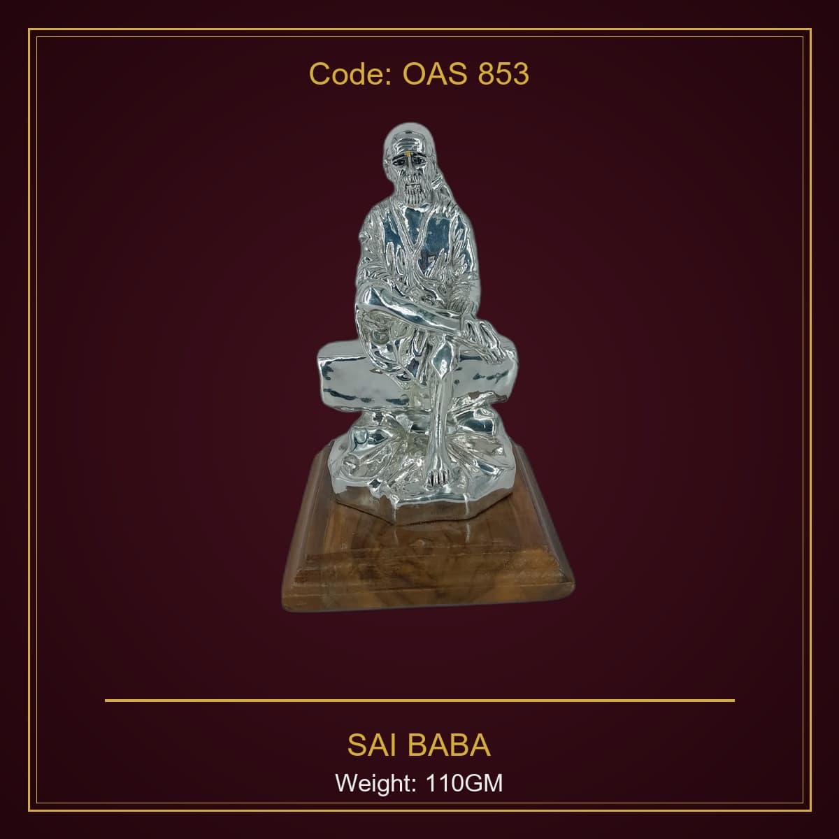 999 Silver Sai Baba