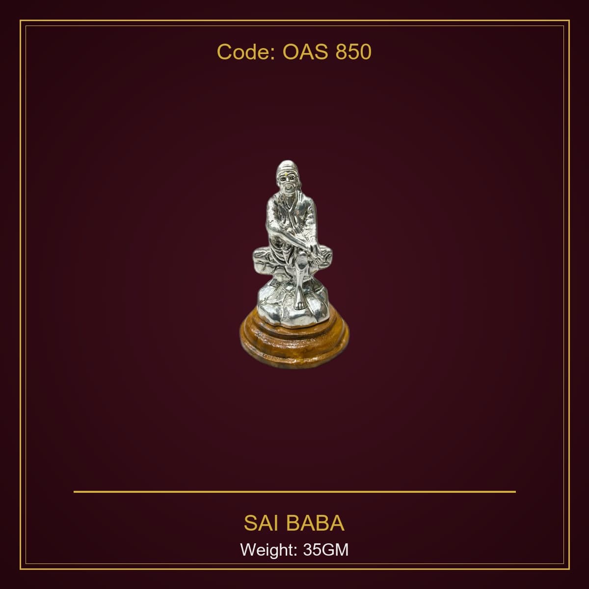 999 Silver Sai Baba