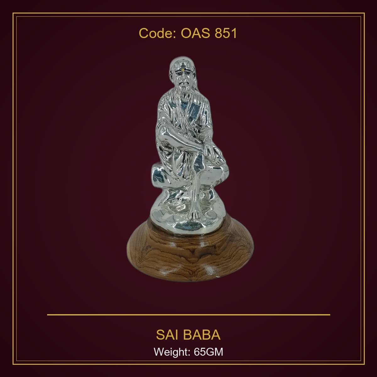 999 Silver Sai Baba