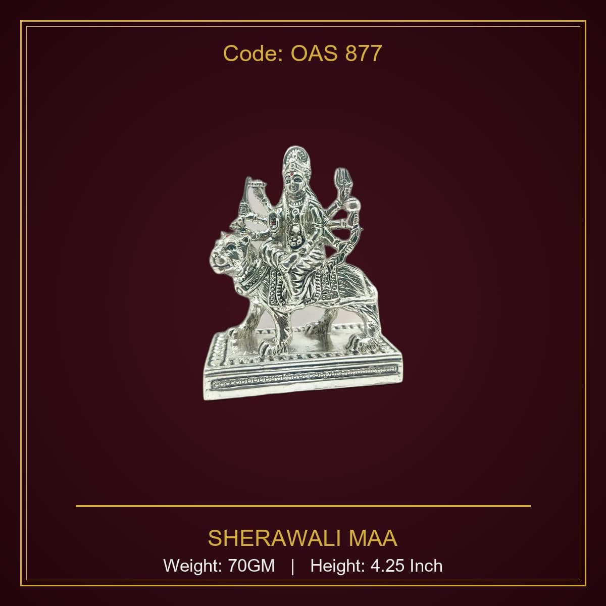 999 Silver Sherawali Maa