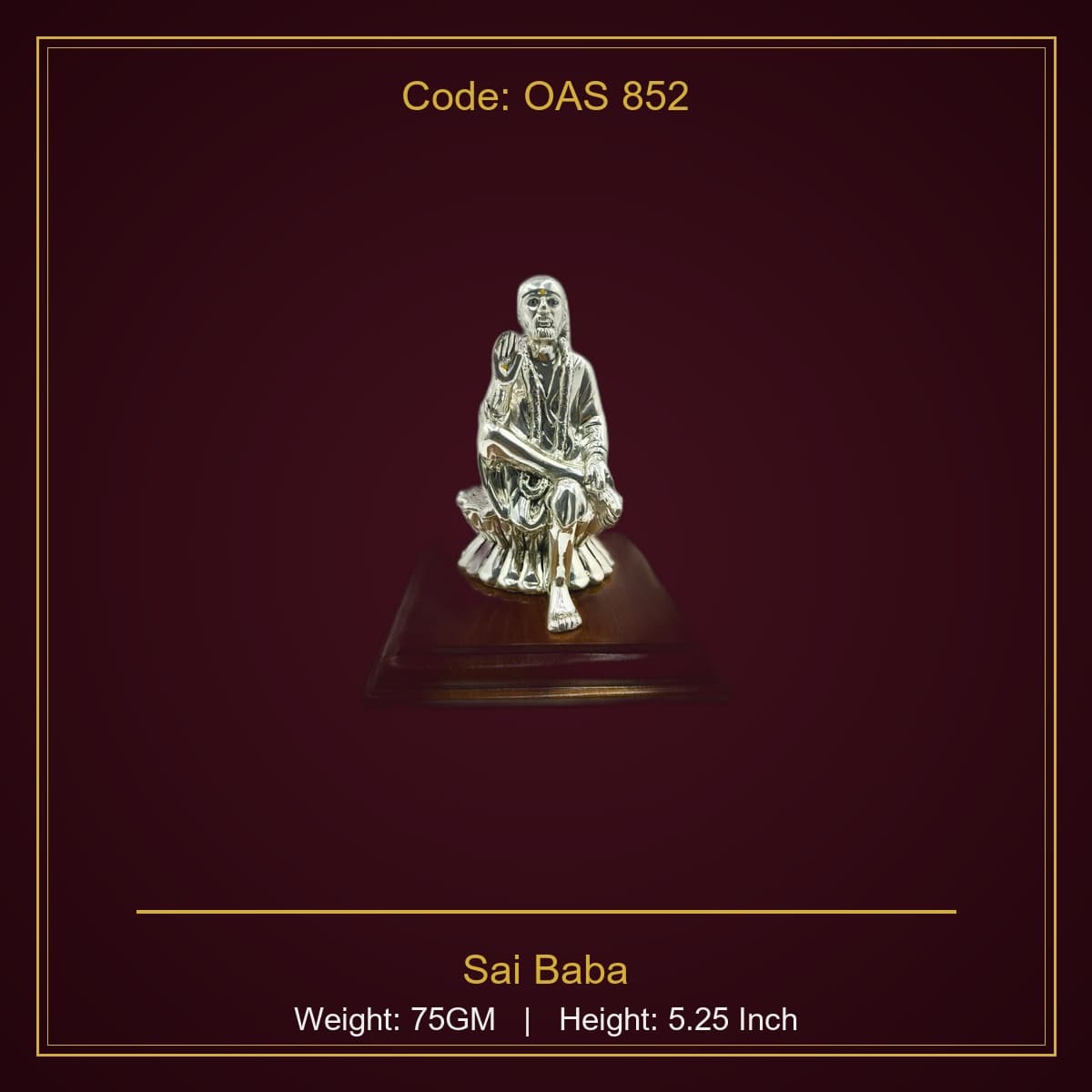 999 Silver Sai Baba