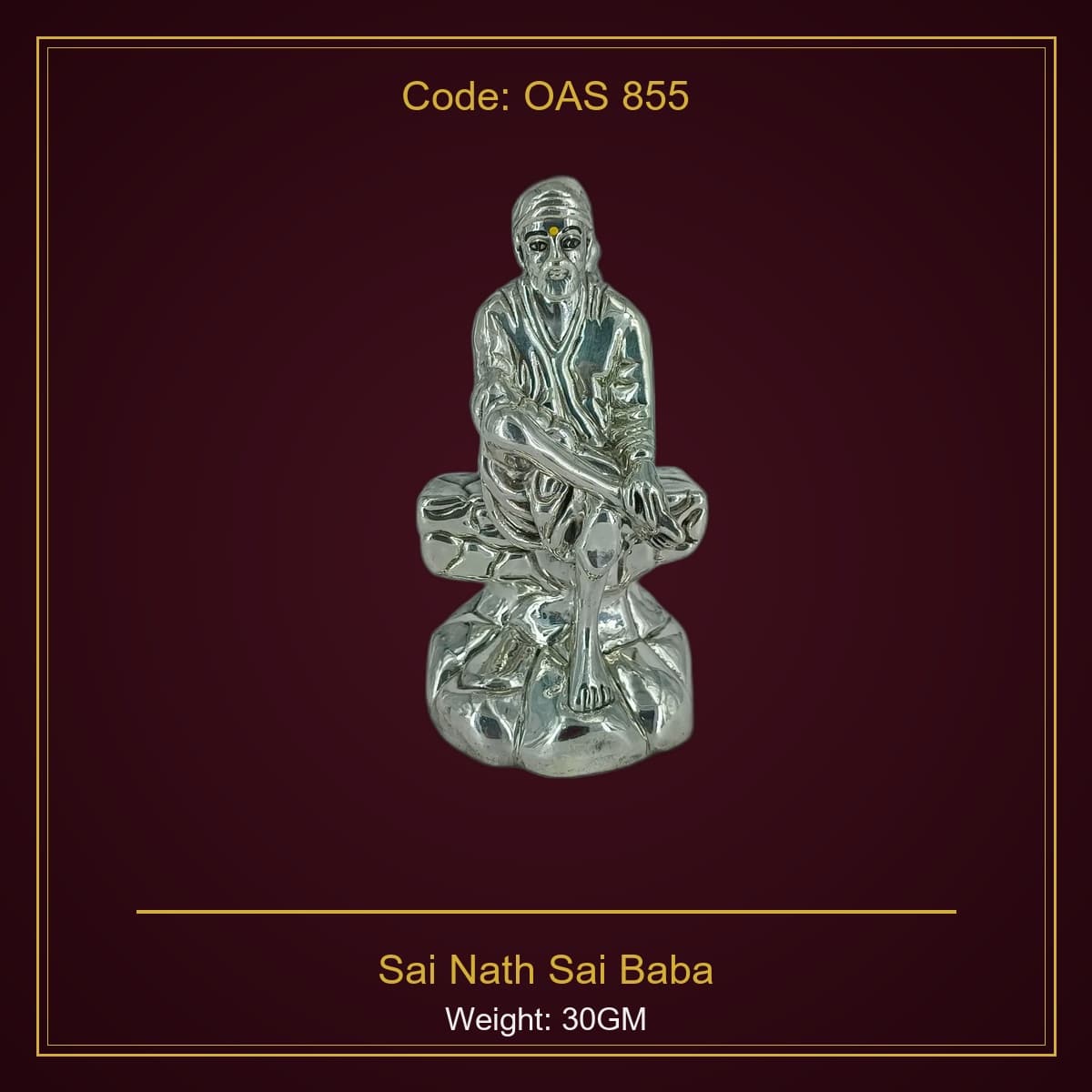 999 Silver Sai Nath (Sai Baba)