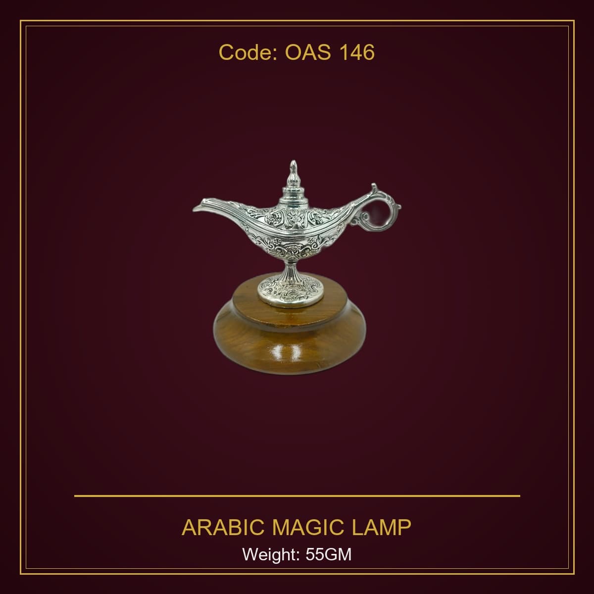 999 Silver Arabic Magic Lamp