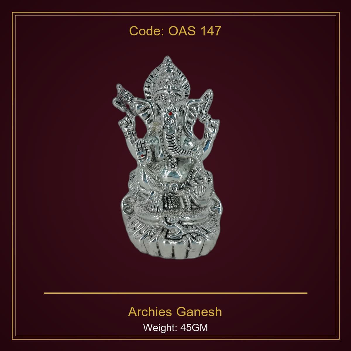 999 Silver Archies Ganesh