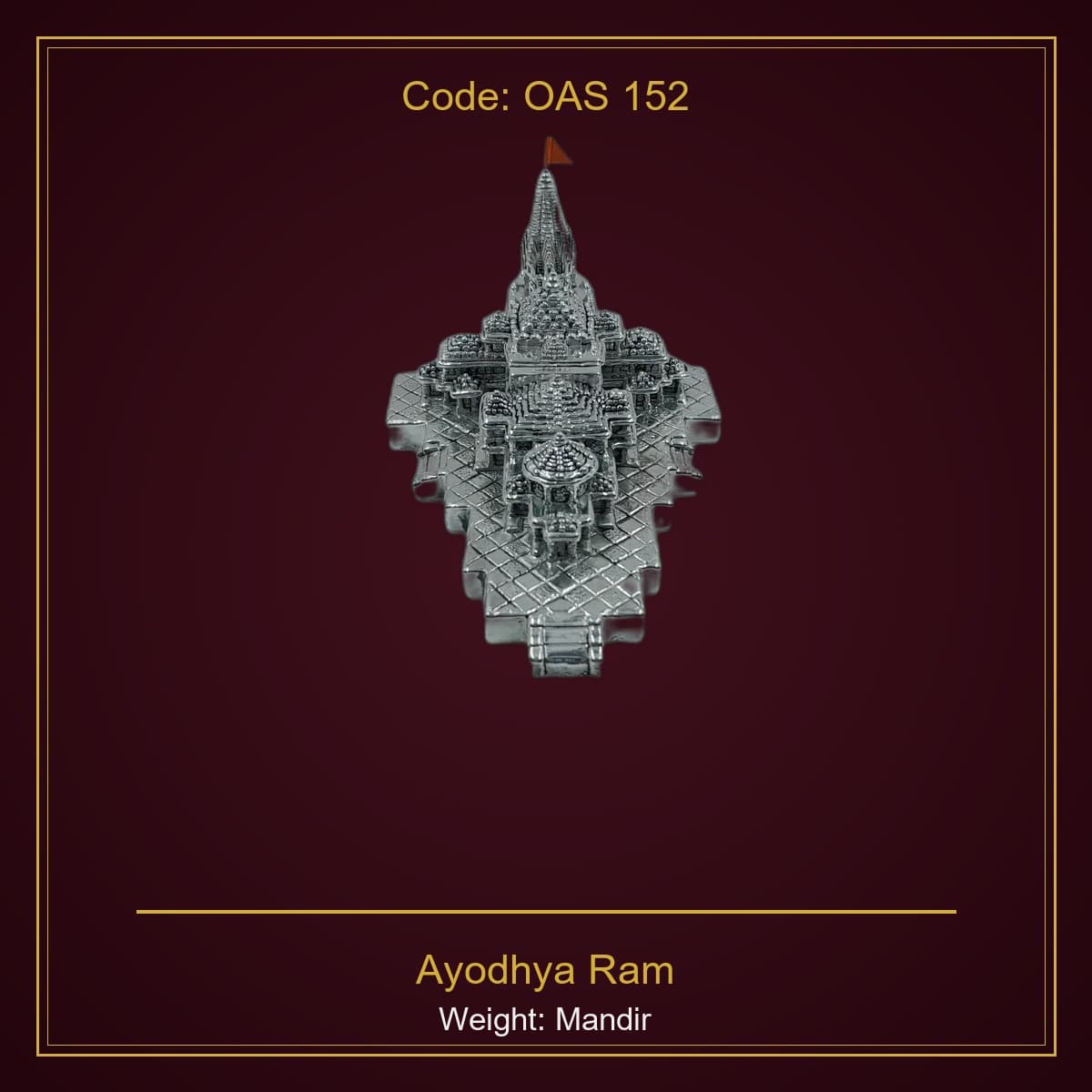999 Silver Ayodhya Ram Mandir