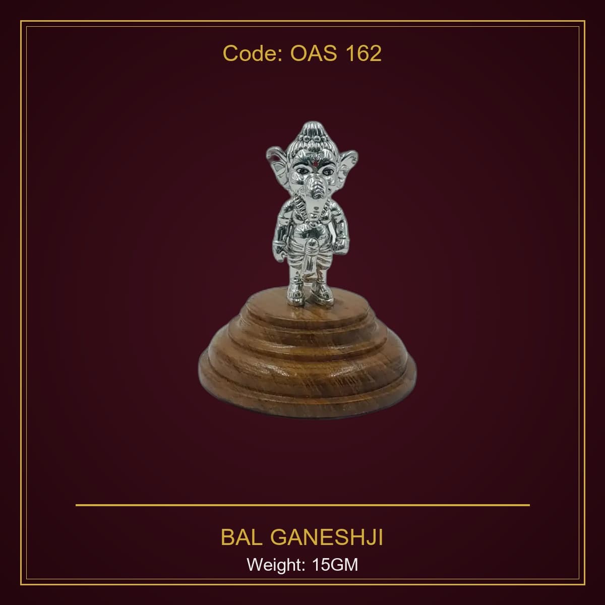 999 Silver Bal Ganeshji