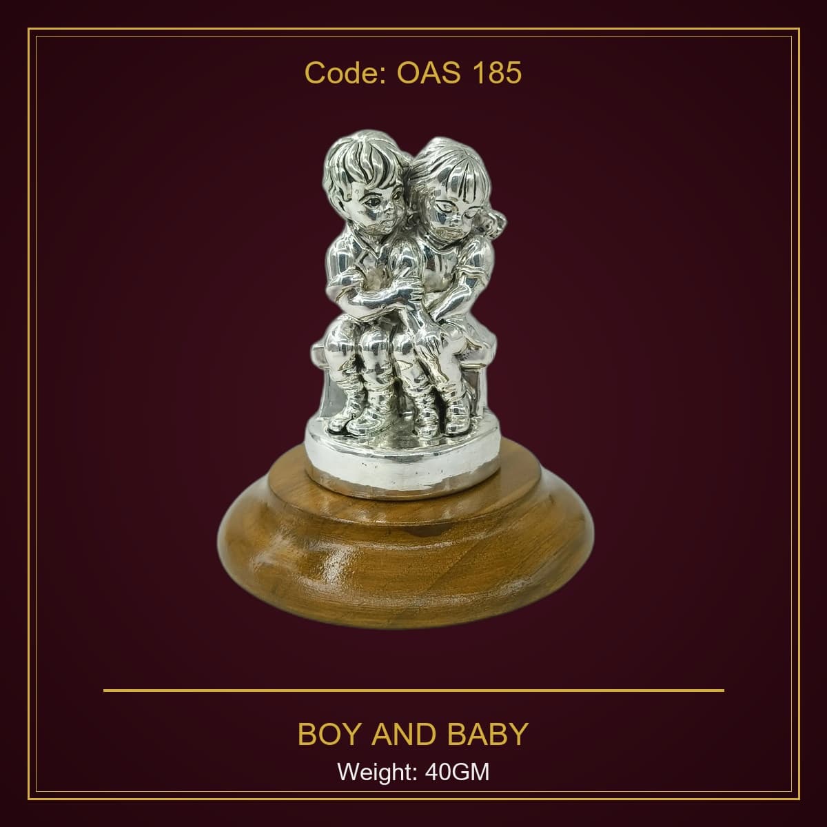 999 Silver Boy And Baby