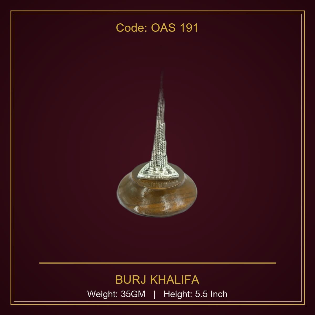 999 Silver Burj Khalifa