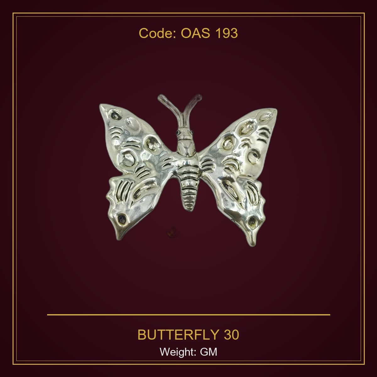 999 Silver Butterfly