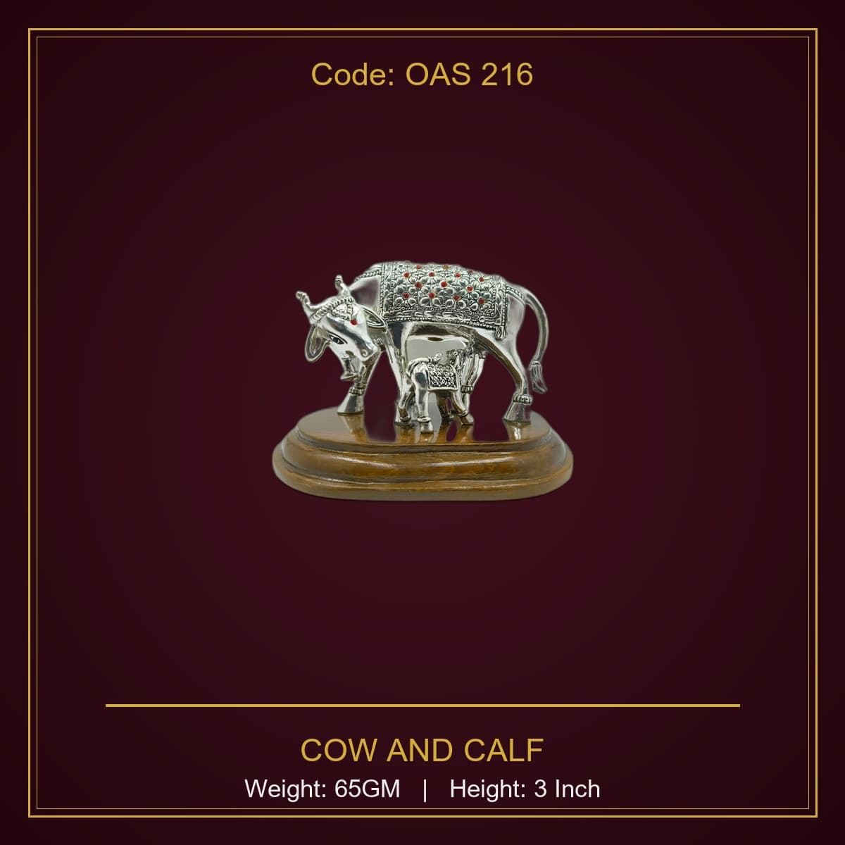 999 Silver Cow And Calf
