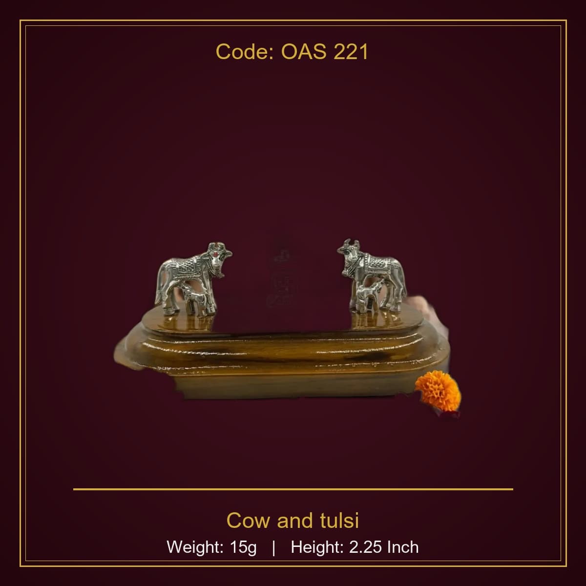 999 Silver Cow and tulsi 15g