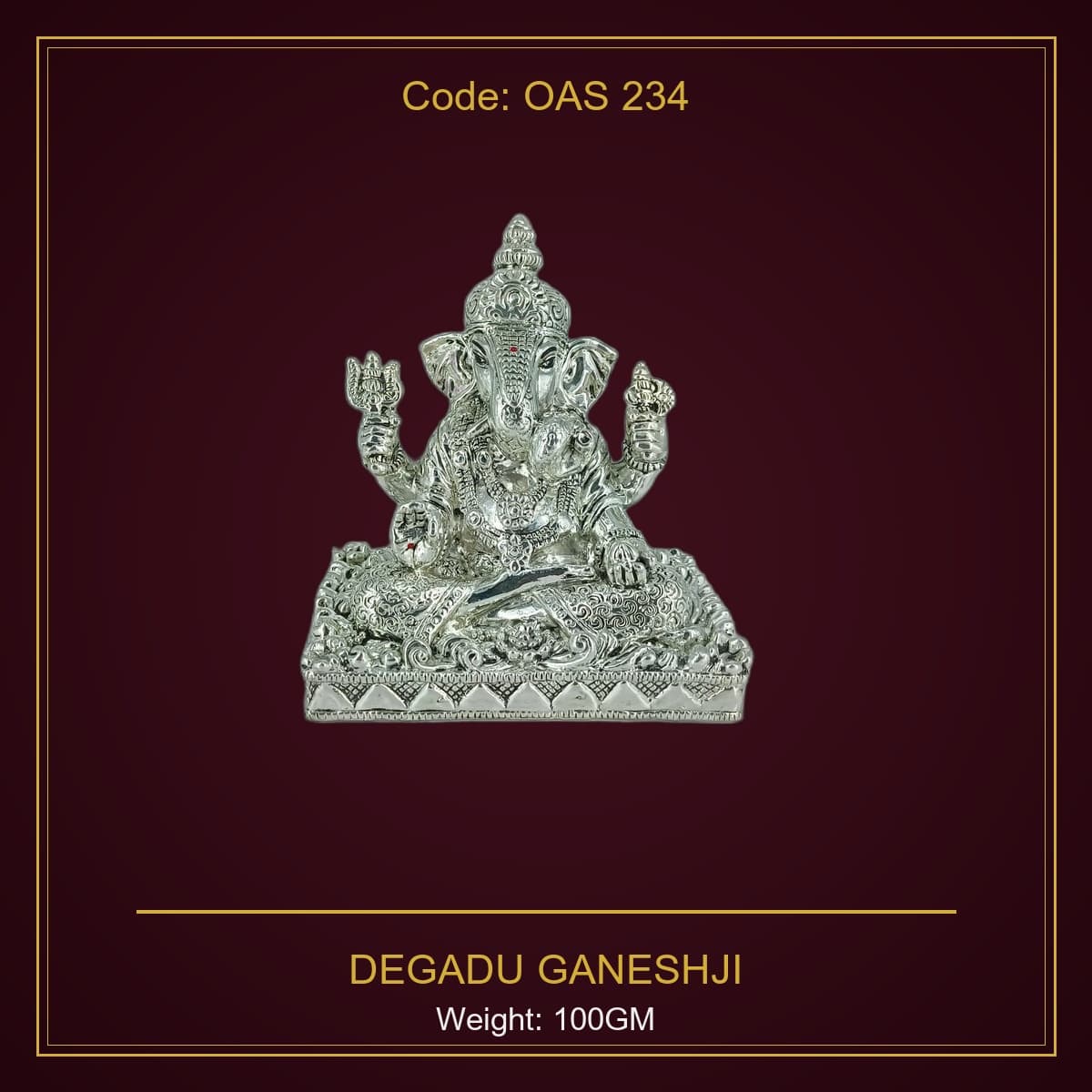 999 Silver Degadu Ganeshji