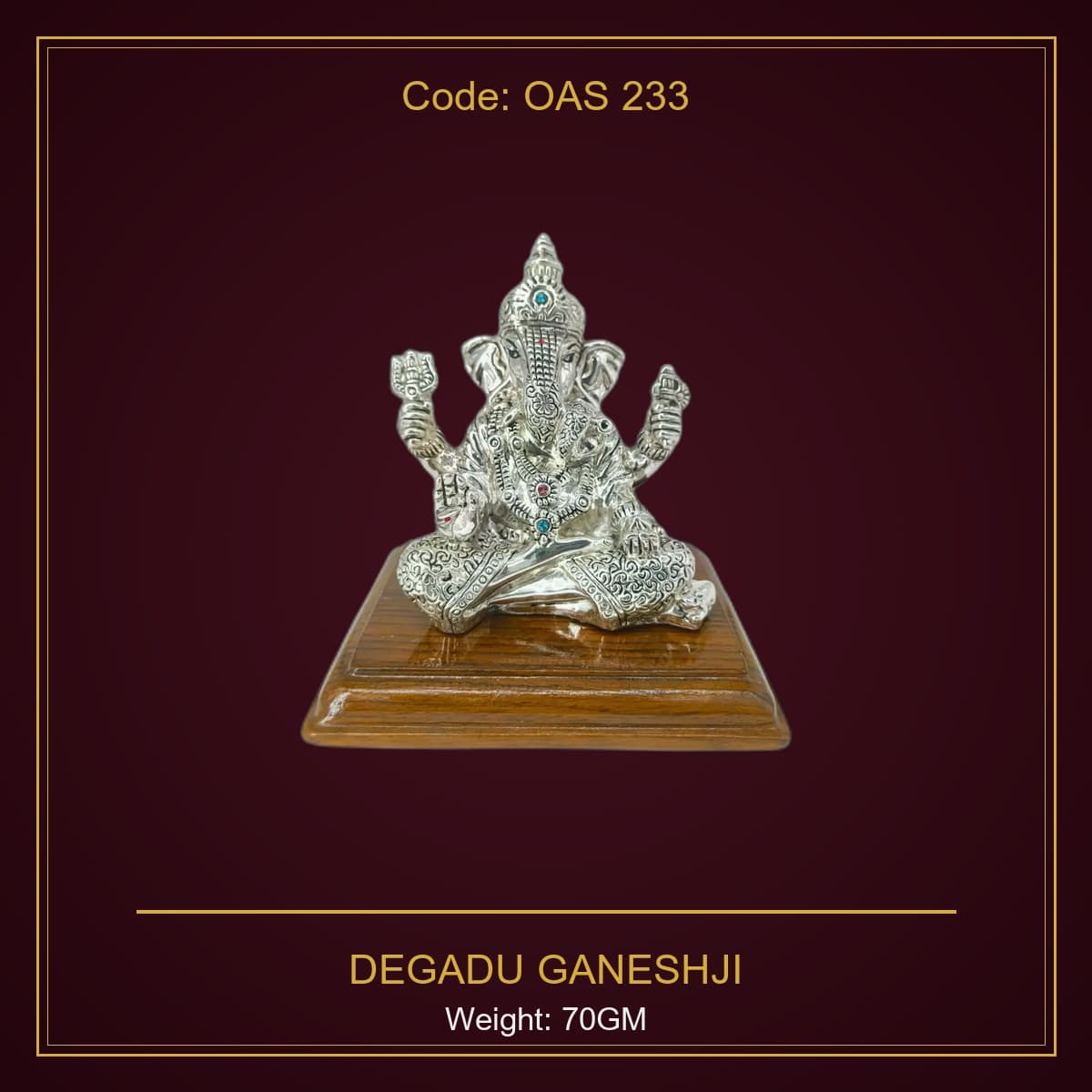 999 Silver Degadu Ganeshji