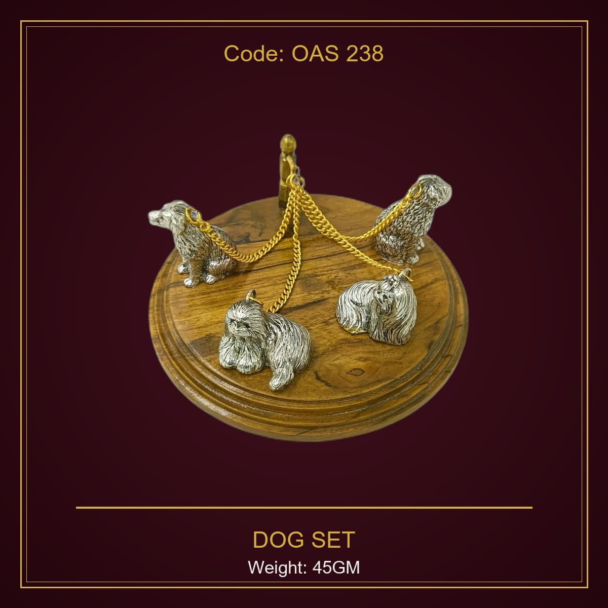 999 Silver Dog Set