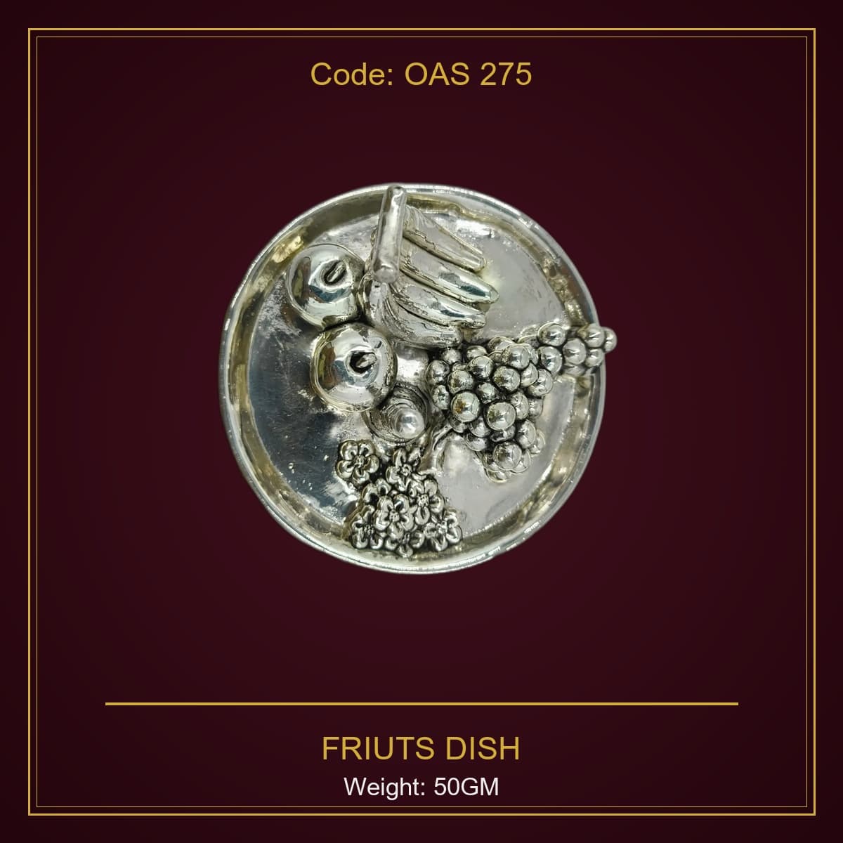 999 Silver Friuts Dish