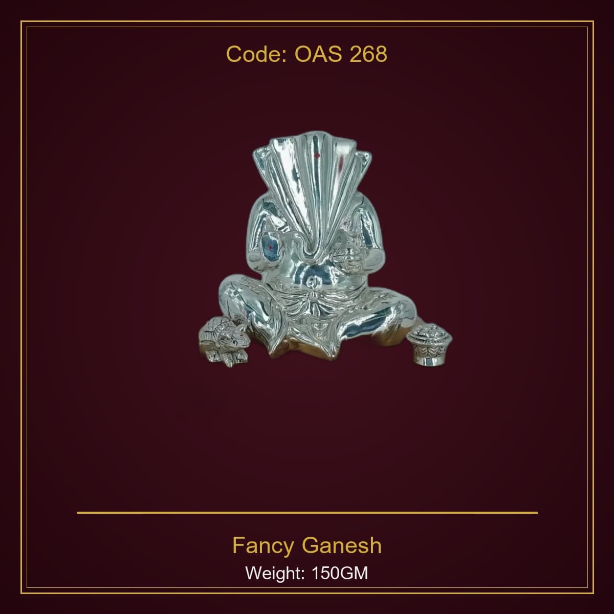 999 Silver Fancy Ganesh