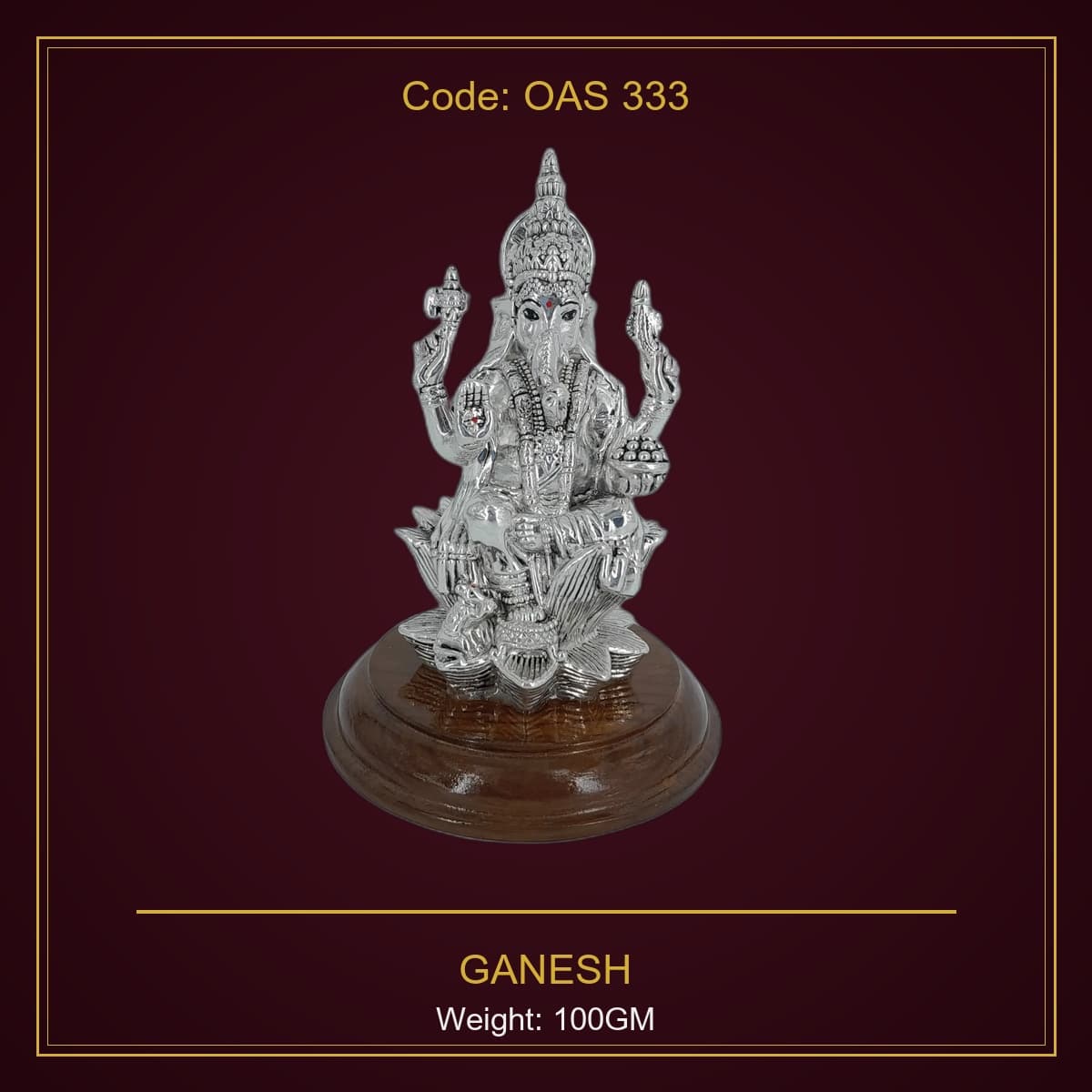 999 Silver Ganesh