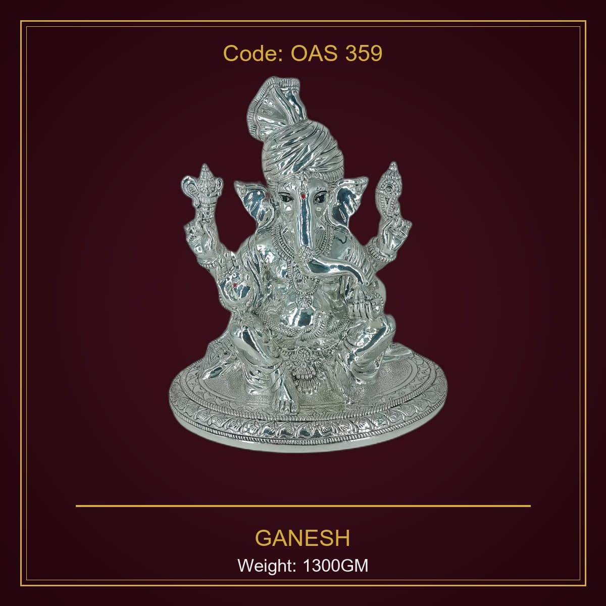 999 Silver Ganesh