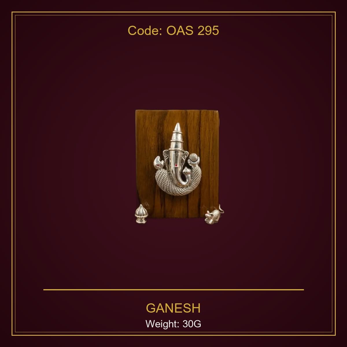 999 Silver Ganesh 30G