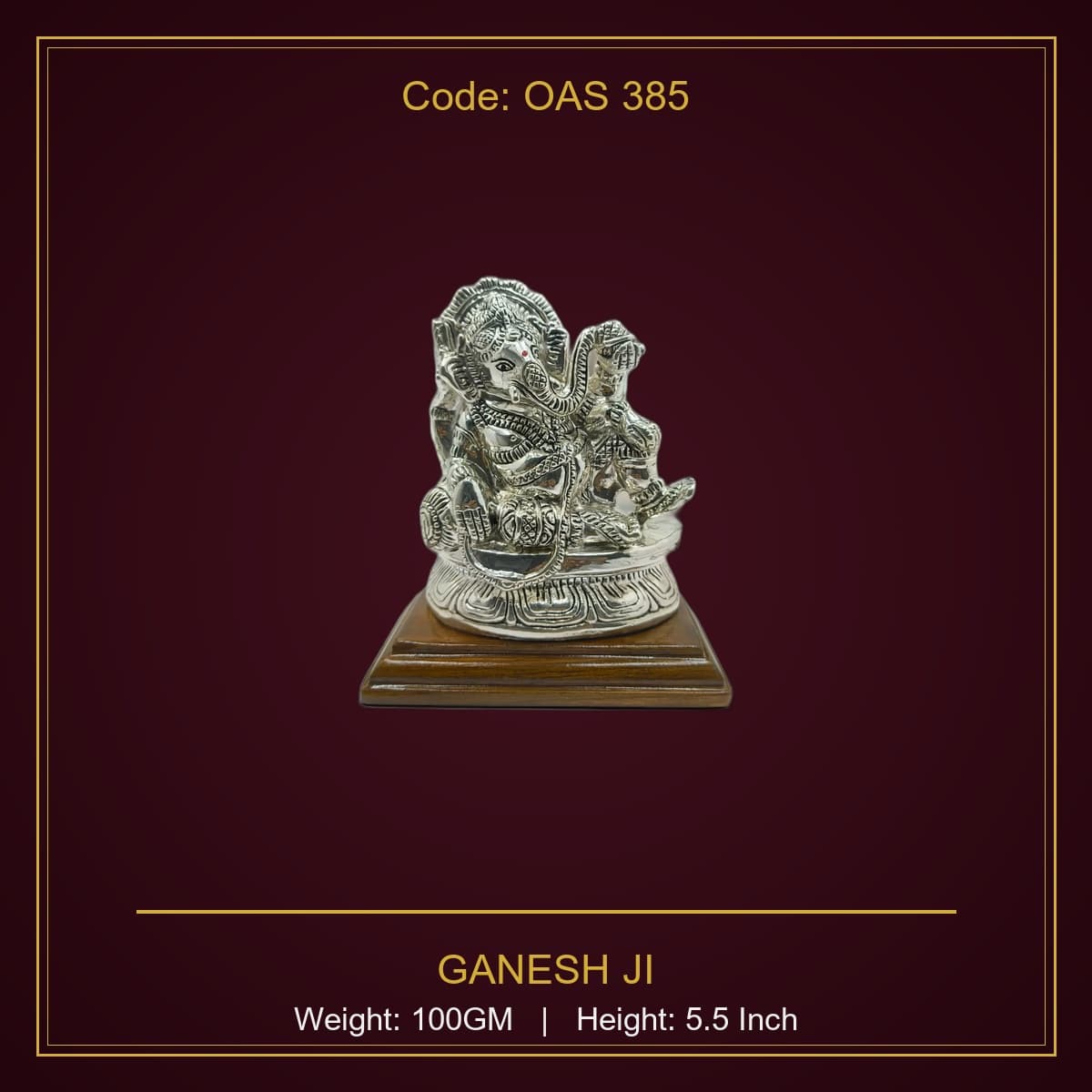 999 Silver Ganesh Ji