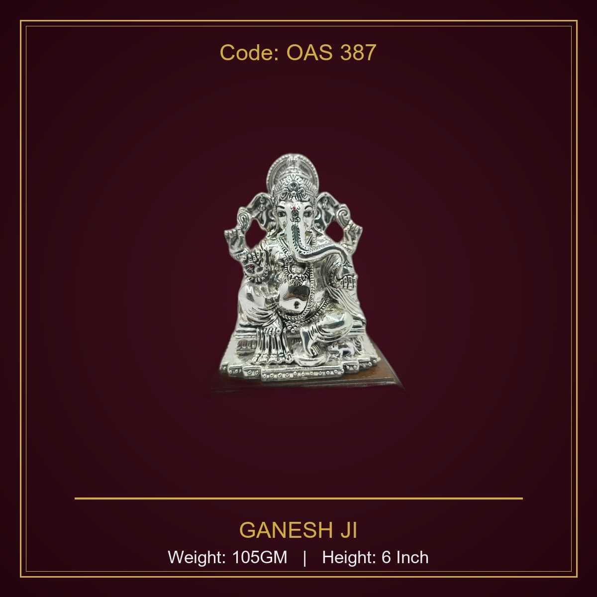 999 Silver Ganesh Ji