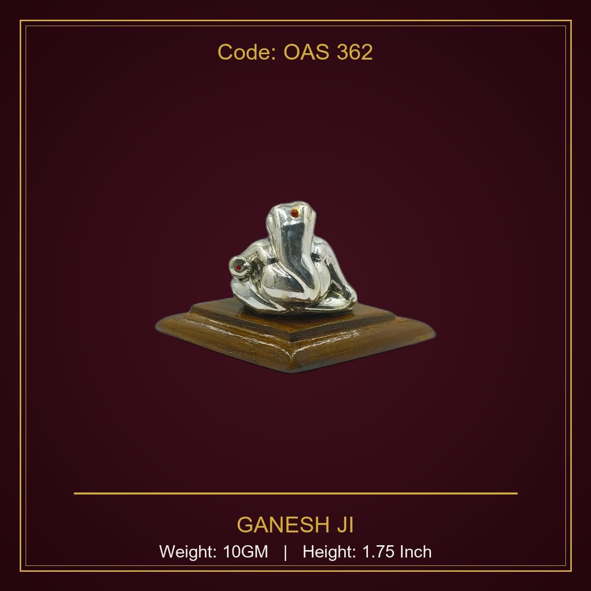 999 Silver Ganesh Ji