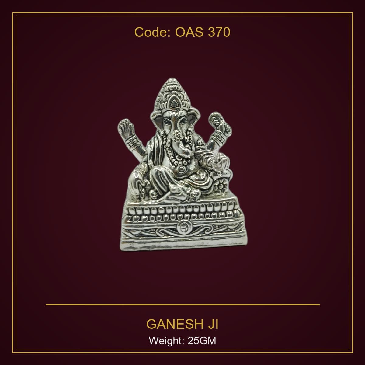 999 Silver Ganesh Ji