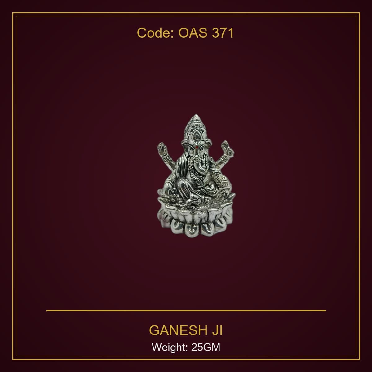 999 Silver Ganesh Ji