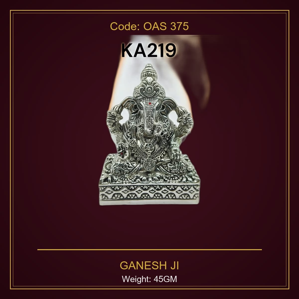 999 Silver Ganesh Ji