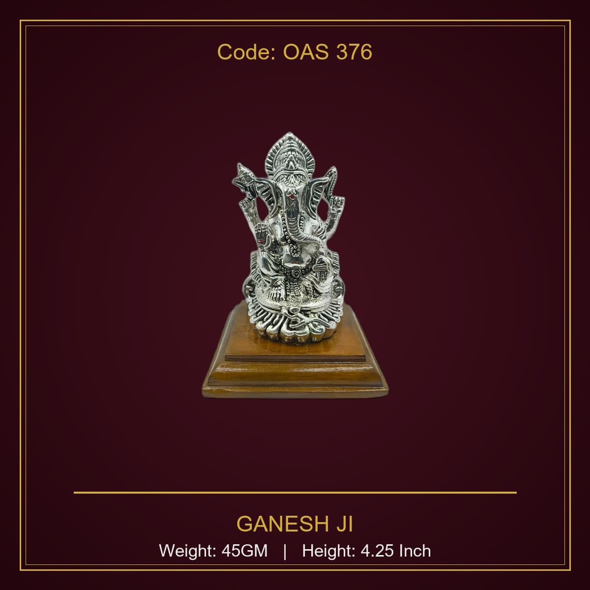 999 Silver Ganesh Ji