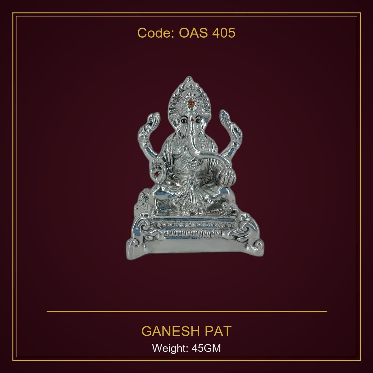 999 Silver Ganesh Pat
