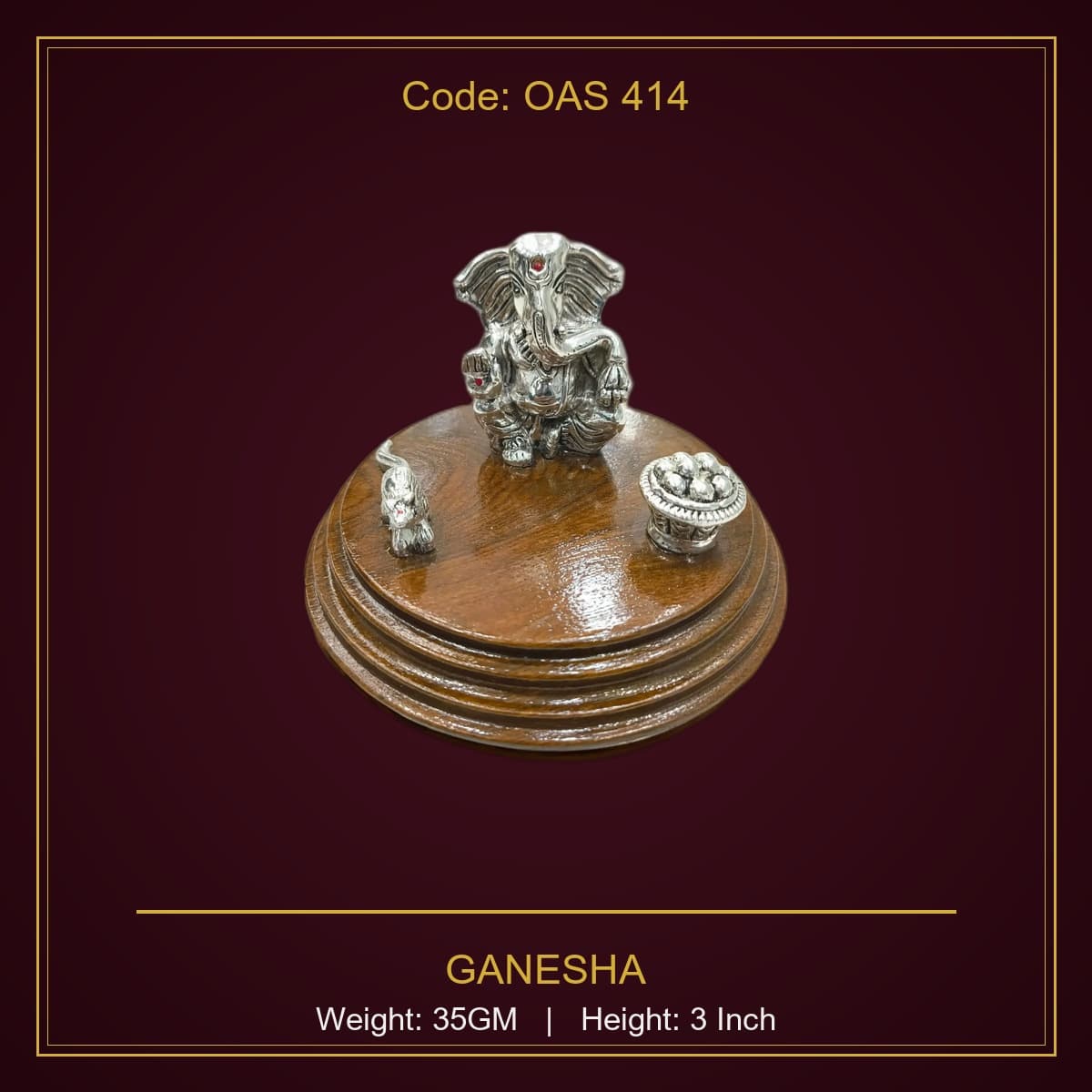 999 Silver Ganesha