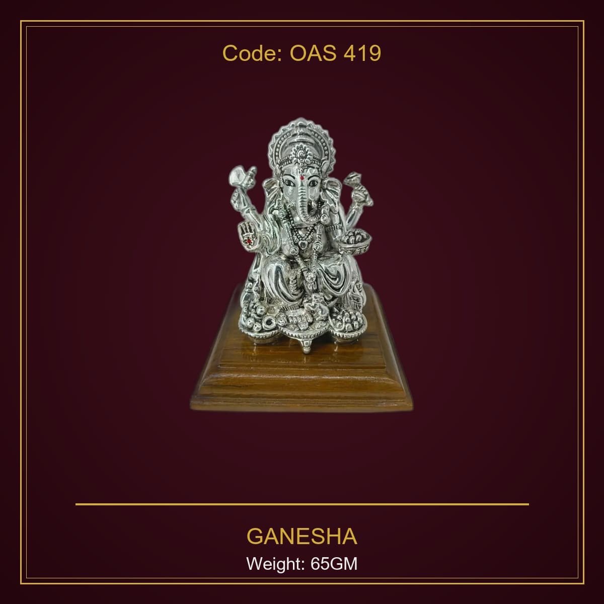 999 Silver Ganesha