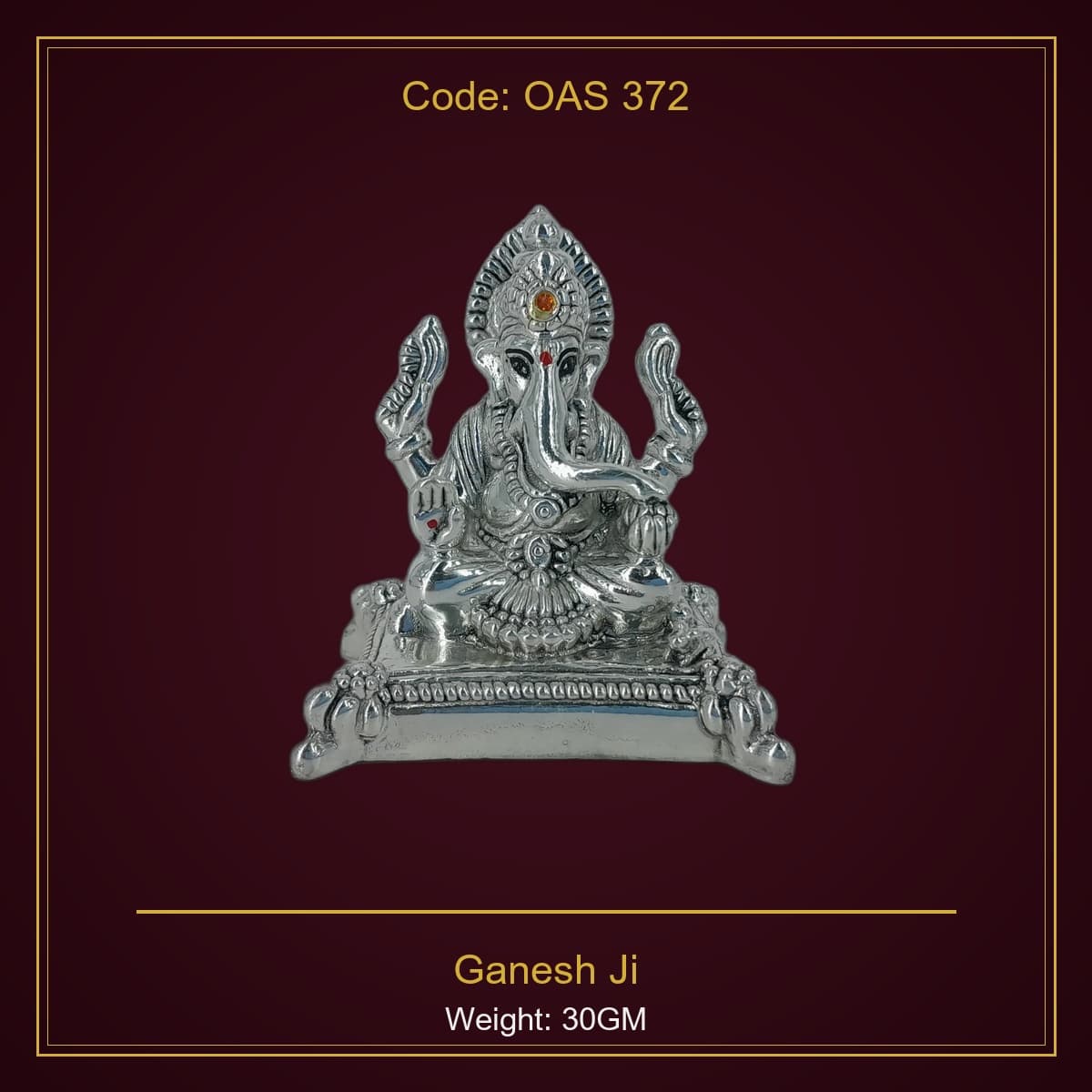 999 Silver Ganesh Ji