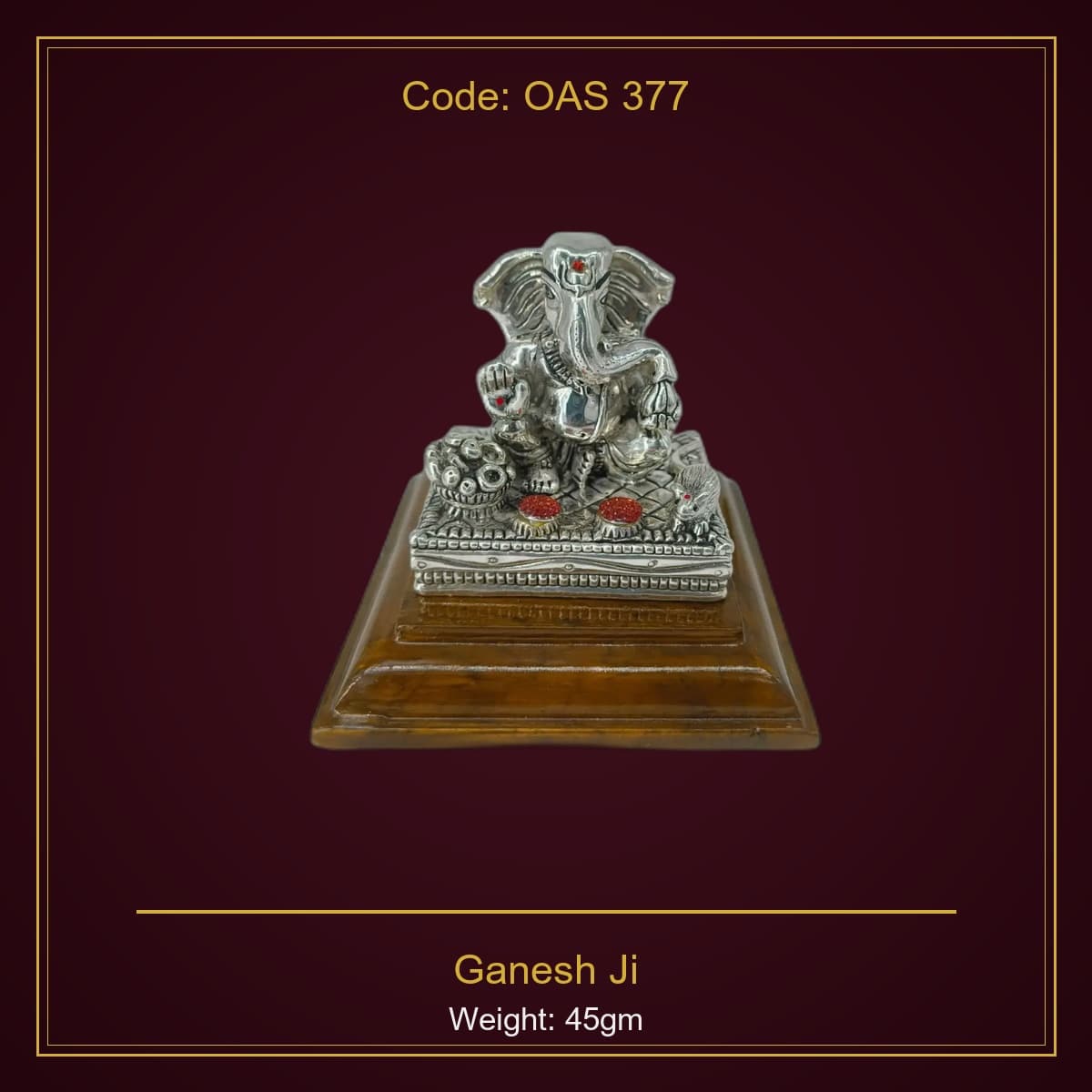 999 Silver Ganesh Ji