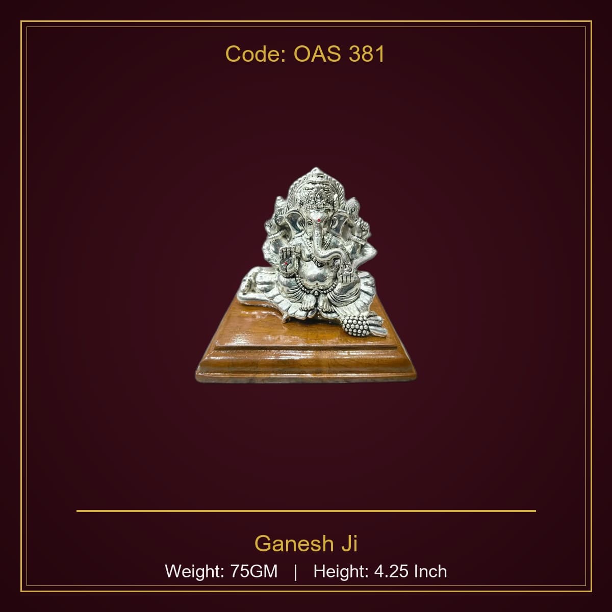 999 Silver Ganesh Ji