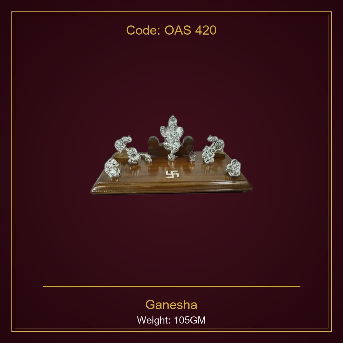 999 Silver Ganesha