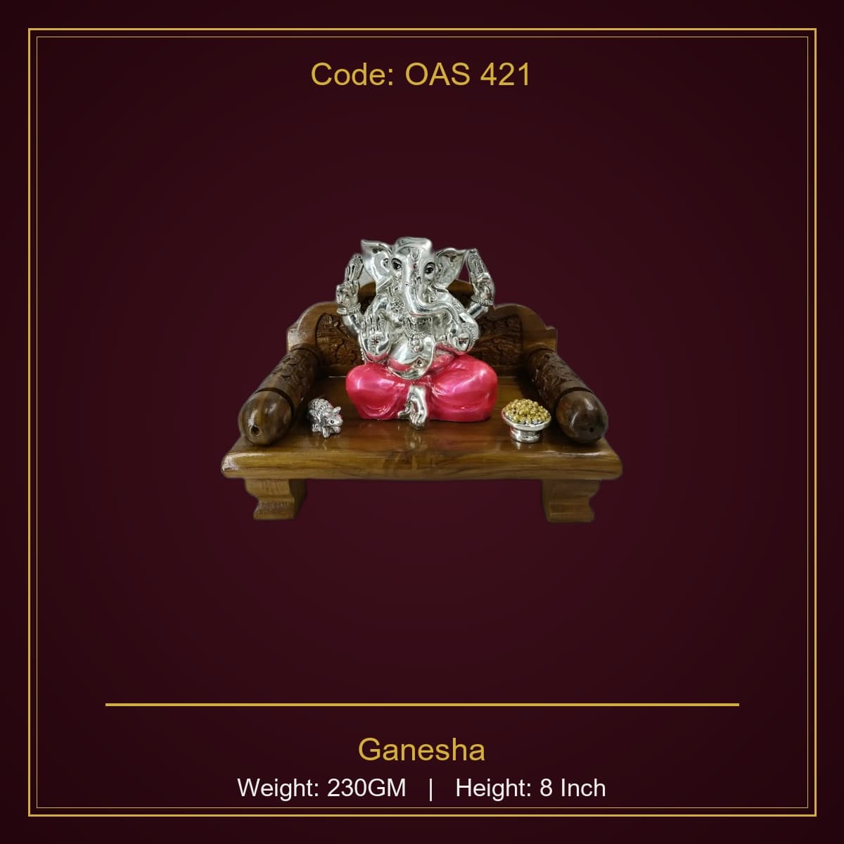 999 Silver Ganesha