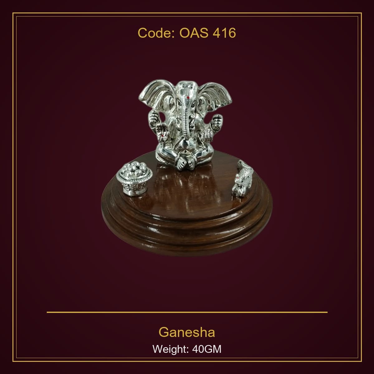 999 Silver Ganesha