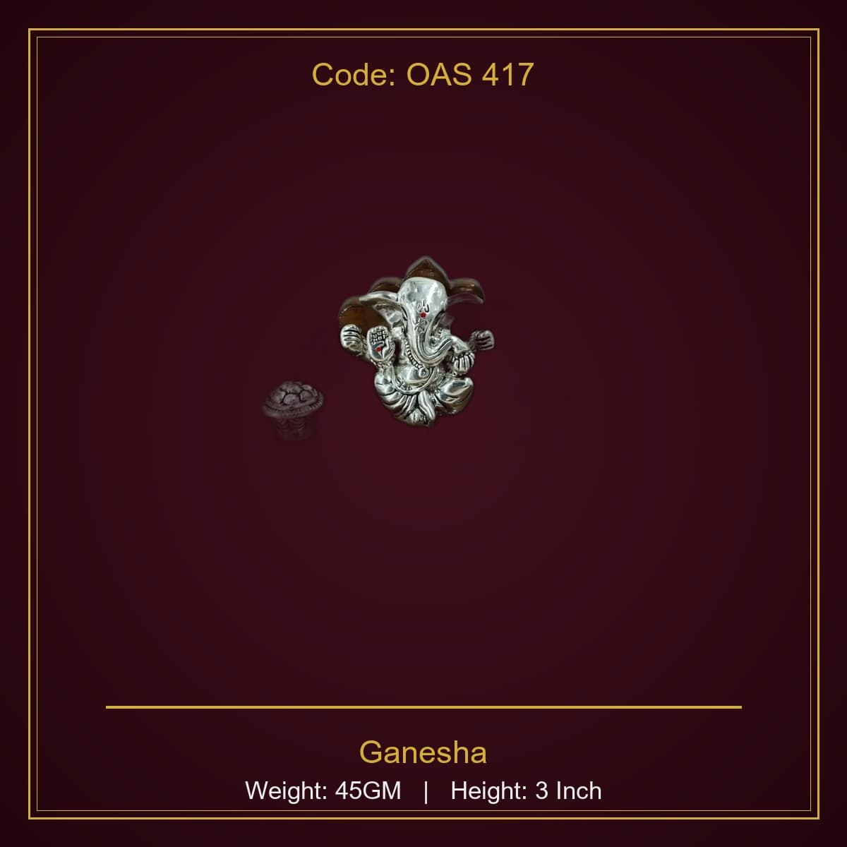 999 Silver Ganesha