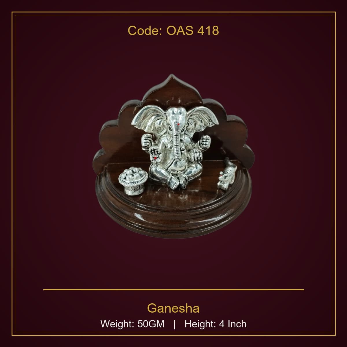 999 Silver Ganesha