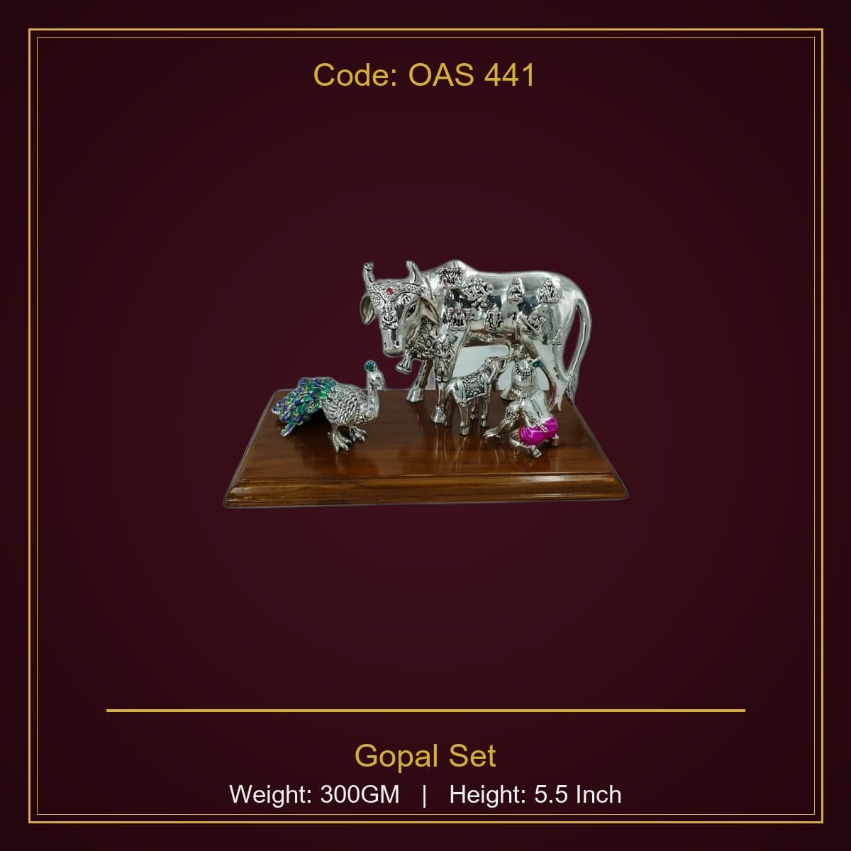 999 Silver Gopal Set