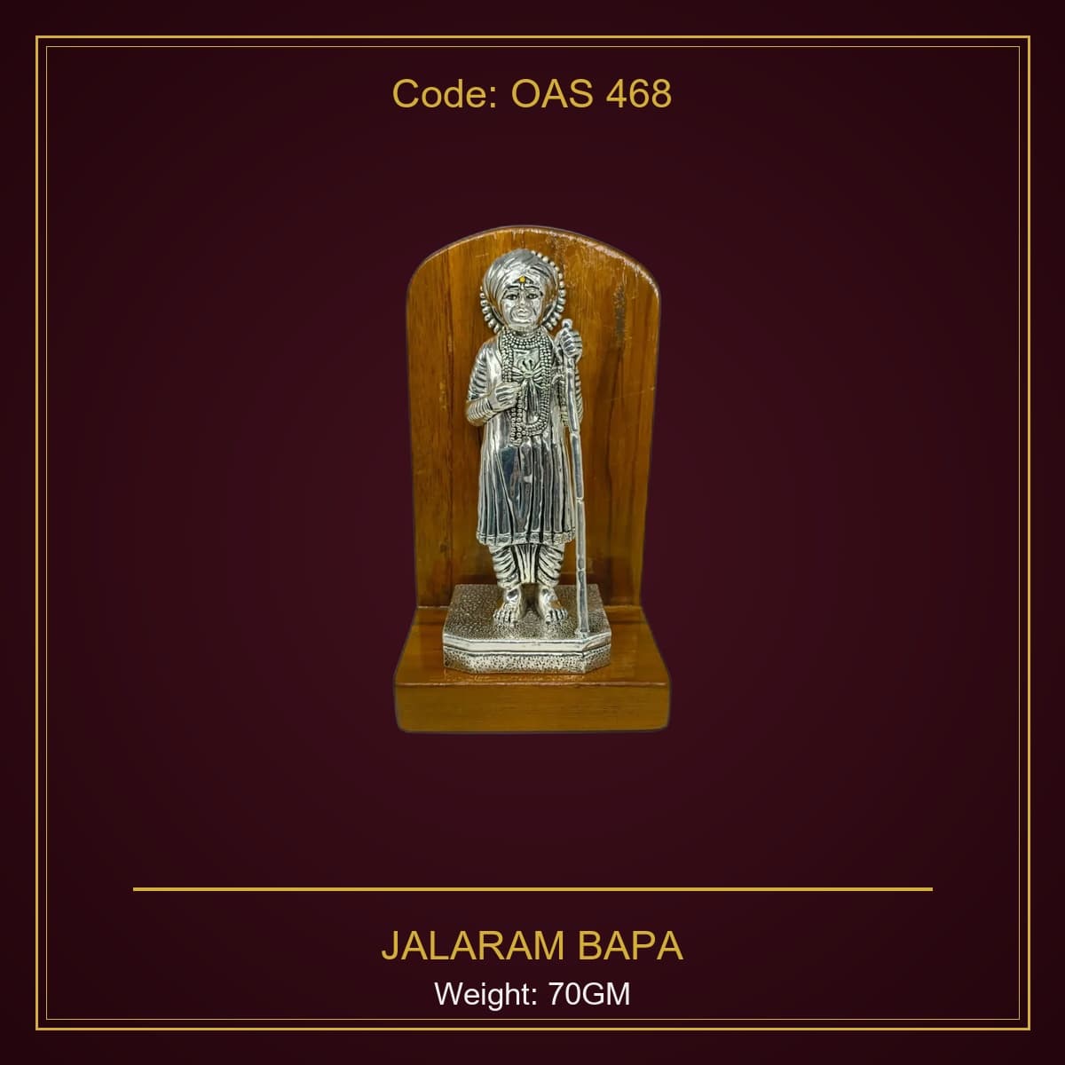999 Silver Jalaram Bapa