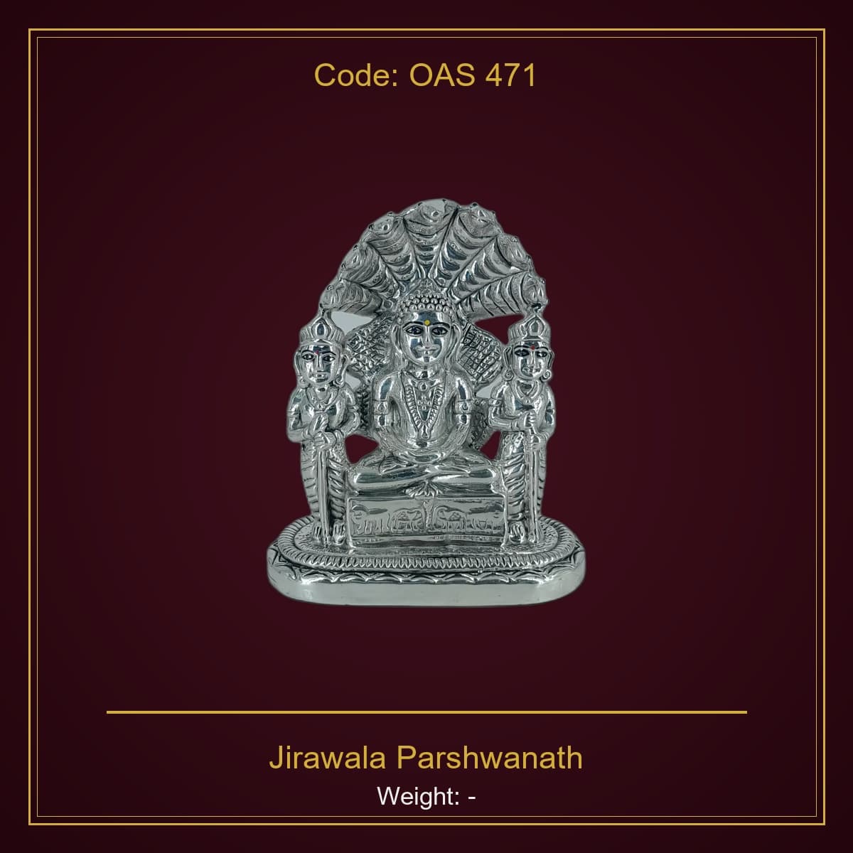 999 Silver Jirawala Parshwanath