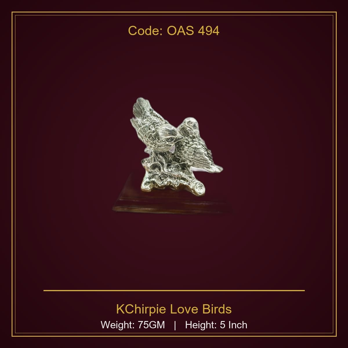 999 Silver KChirpie Love Birds